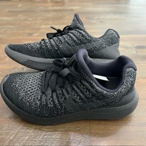 Nike womens Sz 5.5 Lunar Epic Flyknit 2 Low Running Shoes Gray 863780-00